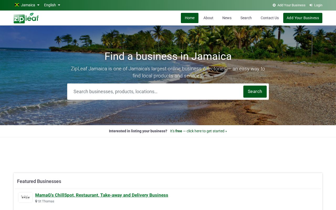 ZipLeaf Jamaica homepage