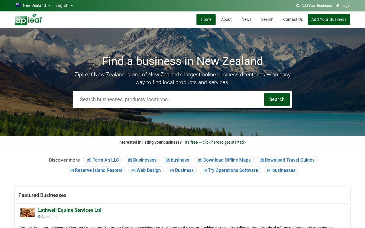 ZipLeaf New Zealand homepage