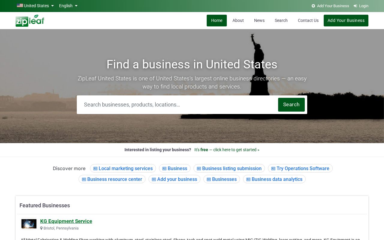 ZipLeaf United States homepage